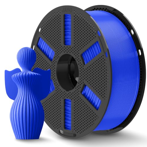 Image of JAYO PLA Plus 3D Printer Filament 1.75mm 1.1KG, 1.1kg Reusable Spool, Blue