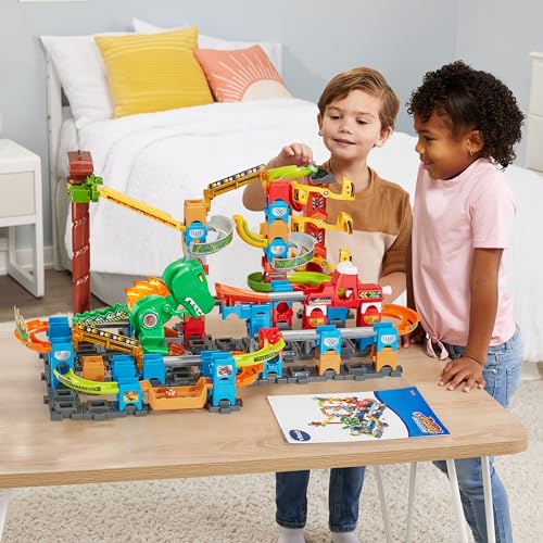 VTech Marble Rush T-Rex Dino Thrill Track Set - image 6