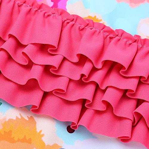 Image of Girls Long Sleeve Zipper Rash Guard 1 Piece UPF 50+ Sun Protection