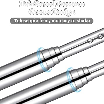 Telescopic Finger Pointer Sticks,4 Pcs Extendable to 68cm, Lightweight Hand Pointer for Teachers, Classroom Reading & Presentations