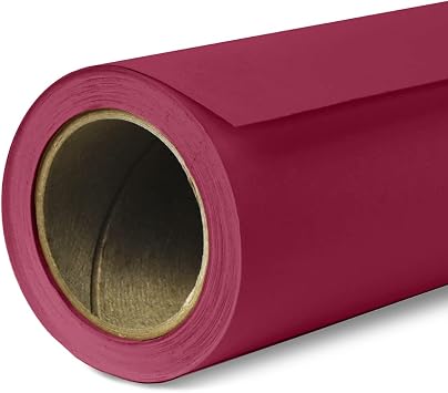Savage Seamless Paper Photography Backdrop - Color #6 Crimson, Size 26 Inches Wide x 36 Feet Long, Backdrop for Tabletop Product Photography and Crafting - Made in USA