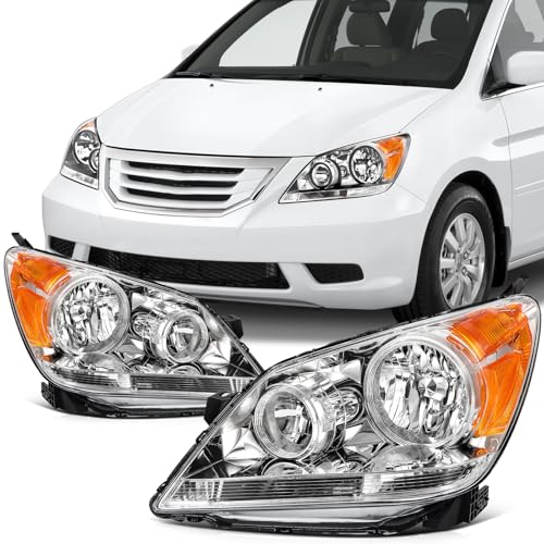 SCITOO Headlight Assembly Fit 2005-2007 For Honda Odyssey Pair Headlamps OE:33151-SHJ-A0 by SCITOO - Used condition - US$58.44