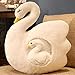 ATBXXN 1Pc 55 * 45 Cm Dreamful Swan Peluche Bambola, Bella Mamma Baby Swan Peluche Cuscino Animale, Kawaii Baby Cartoon Swan Home Decor Pillow.