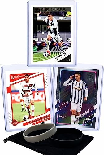 Cristiano Ronaldo (3) Assorted Soccer Cards Gift Pack