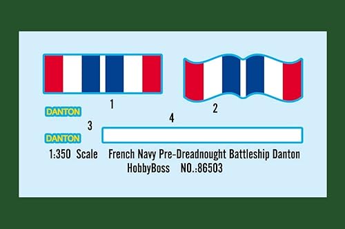 Miniatura 7 de Hobby Boss Kit modelo Danton de acorazado previo a la armada francesa (escala 1/350)