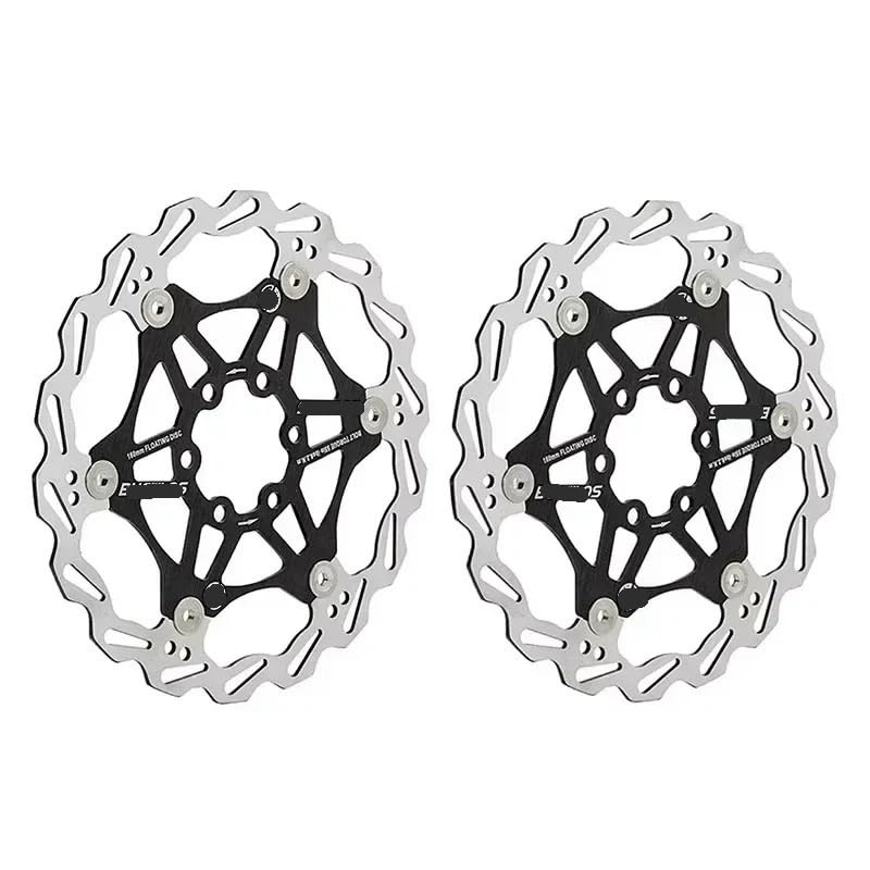 Disques de frein avant flottants à dissipation thermique pour vélo 180 mm