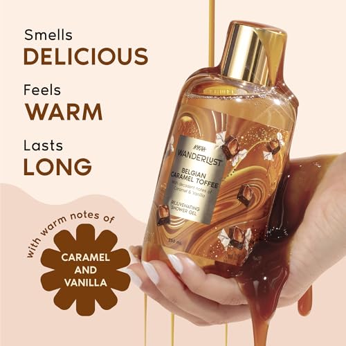Image of Nykaa Wanderlust Belgian Caramel Toffee Brightening with Lactic Acid| Gentle Cleanser for Nourished, Refreshing Skin | 250ml | Paraben-Free & Vegan