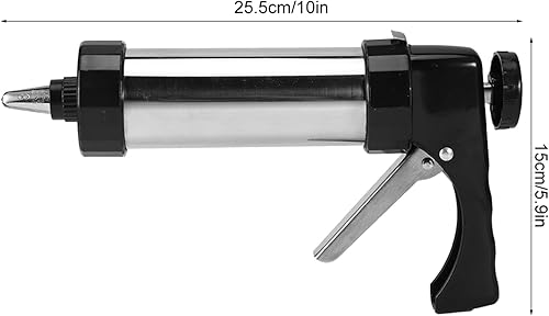 Miniatura 2 de Juego de pistola de prensa de galletas, prensa de galletas Spritz para hornear, decoración de glaseado de acero inoxidable, kit de pistola de prensa