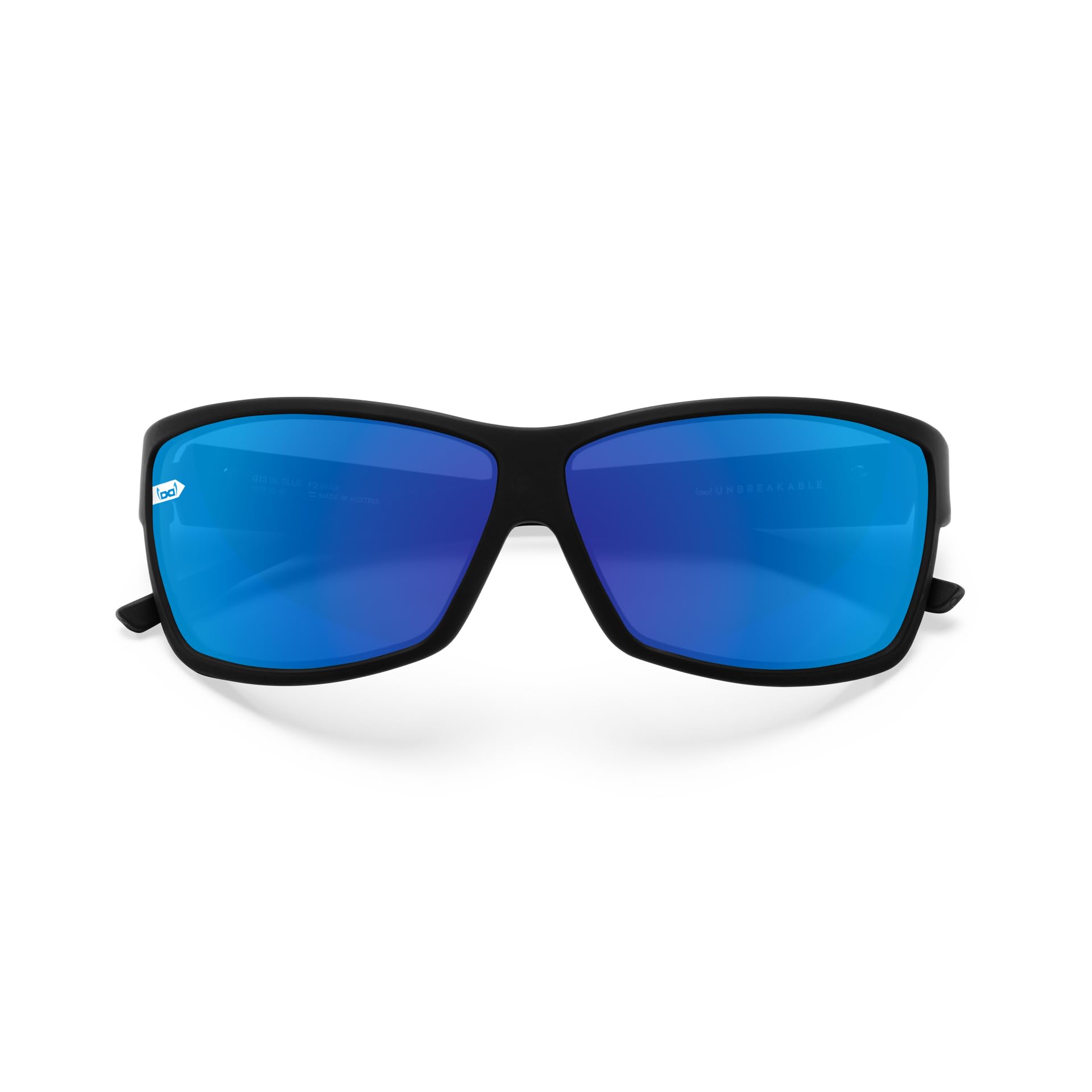 G13 blast blue | Unzerbrechliche Sonnenbrille, extrem robust & federleicht, kontrastreiche Sicht, anpassbare Bügel, rutschfester Sitz, Sportbrille, UV400-Schutz, Unisex, Made in Austria