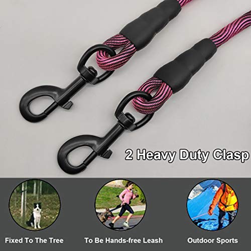 Btinesful 8Ft/12Ft/20Ft/30Ft/50Ft/75Ft Dog Tie-Out Long Tether Rope Dog Leash, Outdoor Dog Yard Leash- Large Medium Small Dogs Training, Playing, Camping,Backyard #TOP1