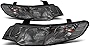 Auto Dynasty Factory Style Halogen Headlights Assembly Compatible with Forte / Forte Koup 2010-2013, Driver and Passenger Side, Smoked Lens Clear Corner