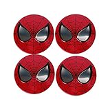 INCART Car Wheel Hub Centre Cover Stickers Original Car Tire Pack Mark Sticker Paster Fashion Style Cool Spiderman Φ5.6cm 4Pcs/set