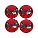 INCART Car Wheel Hub Centre Cover Stickers Original Car Tire Pack Mark Sticker Paster Fashion Style Cool Spiderman Φ5.6cm 4Pcs/set