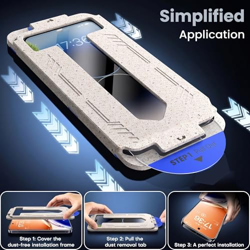 Image of Mr.Shield Screen Protector for Google Pixel 10 /10 Pro / 9 /9 Pro | (Pack of 2) Align-X Tempered Glass, 10H Hardness Guard, Military Grade Protection, Easy Install, Case-Friendly, Anti-Static