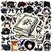 Dark Gothic Stickers,50PCs,Black Bow Laptop Decals Gift Toddlers Teens Girls Cute Cool Kawaii Tools Decorations DIY,Stickers for Hydro Flask