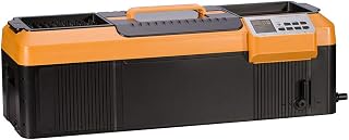 iSonic P4890(II) Commercial Ultrasonic Cleaner, Plastic Basket, Heater, Drain, 110V, 2.3Gallons / 9 Litre, 25.5" Long Tank, Orange/Black