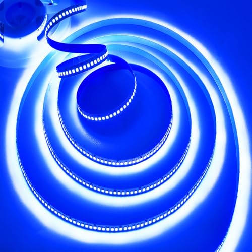 Image of LED Strip Lights,AC110-130V Dimmable 30000LM 50ft /15m SMD 2835 1800 LEDs Waterproof IP44 LED Lights Strip Ribbon, More Brightness Than Low Voltage LED Strip Lights (Blue)