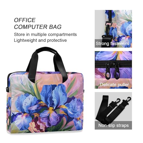 Bolso maletín para laptop ALAZA con diseño floral, 13-15.6 pulg miniatura 5