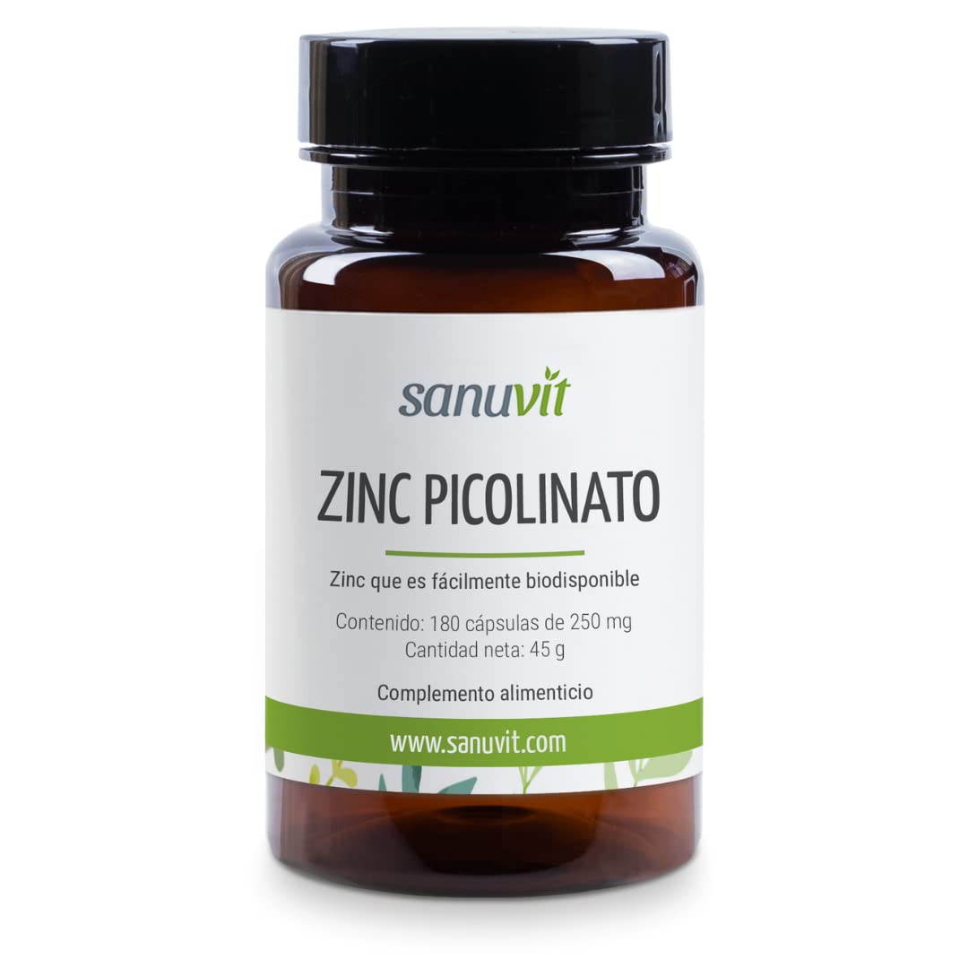 Sanuvit® - Zinc 30 mg por cápsula | Dosis alta | Zinc a partir de picolinato de