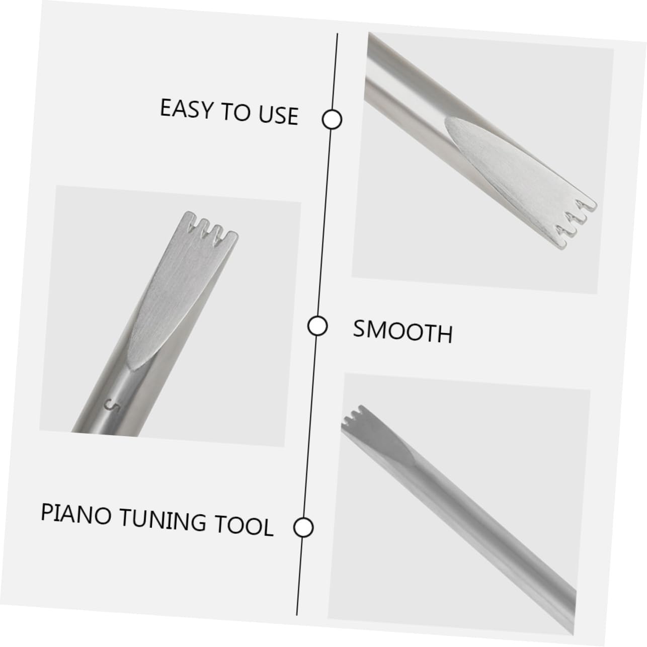 BESPORTBLE Double Ended Piano Tuning Tool Professional String Gauge for Accurate Piano Tuning Sleek Design for Piano Maintenance and Repair Essential Piano Keyboard Tool