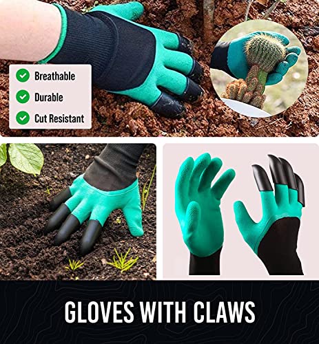 Heavy Duty Garden Tool Set - Gardening Tools Set With Bag And Non-Slip Rubber Grip - Garden Hand Tools Kit | Planting Tools Rust-Proof Gardening Kit Gifts For Women And Men #TOP3