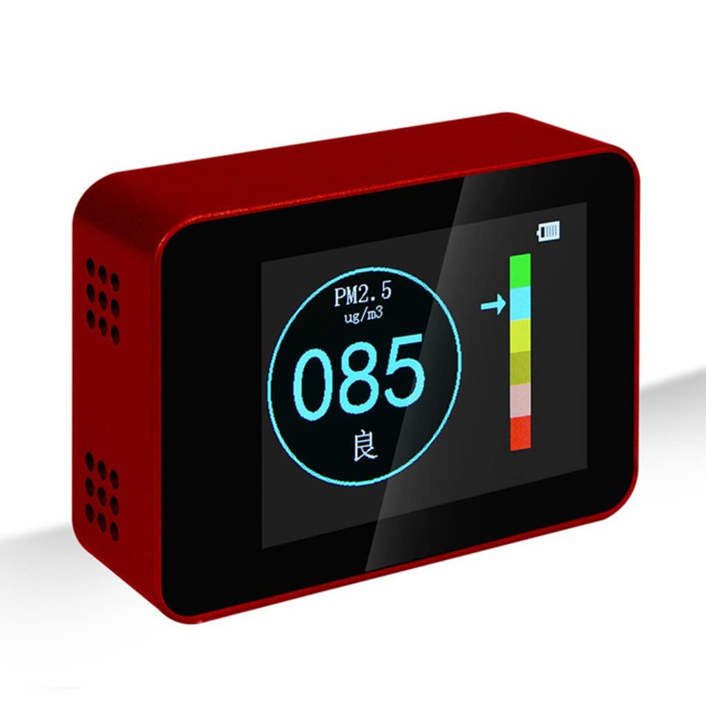 Testeur de qualité de l'air portable PM2.5 PM10 PNAWLLCF-65 Rosso