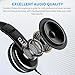 JOYO Over Ear Headphones Wired Studio Headphones with 1/4 to 3.5mm Jack for Guitar Amplifier Keyboard Recording Podcast DJ Laptop Computer (JMH-04)