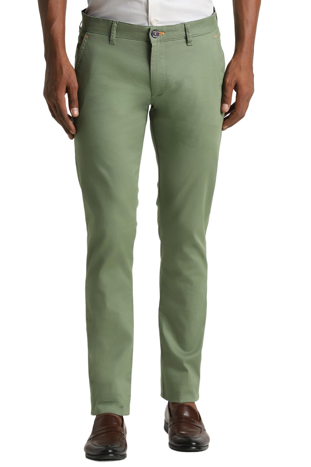 peter england Men's Mid Rise Skinny Casual Pants-picture-24