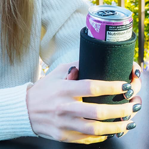 Tahoebay Slim Can Coolers (4-Pack) Extra Thick 5Mm Neoprene - Blank Sleeves For Cans And Longneck Beer Bottles (Multicolor) #TOP1