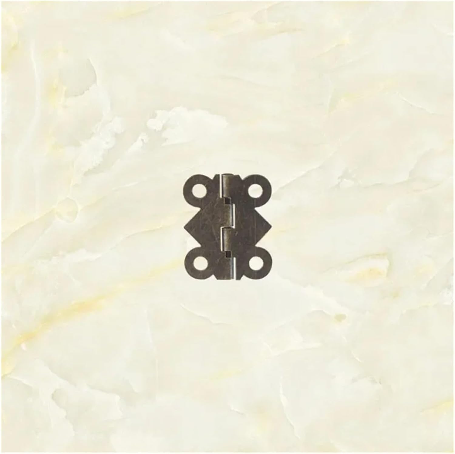 30pcs Bronze Gold Silver Mini Butterfly Door Hinges Cabinet Drawer Jewellery Box Hinge for Furniture Hardware(Bronze)