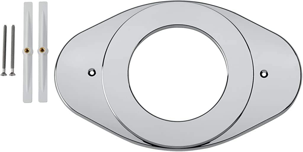 Delta Faucet RP29827 Shower Renovation Cover Plate, Chrome, Escuthceons