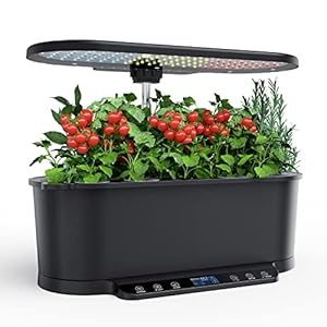 15 Pods Hydroponics Growing System with Tank Alert, Indoor Herb Garden with Grow Light, 30.31 Inches Adjustable Height…