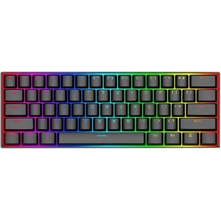 Redragon K689 PRO - Tastiera Wireless RGB da Gioco, 104 Tasti + 4 Tasti di Scelta Veloce, Meccanica Hot-Swap, Riduzione Rumore a 3 Strati, Tasti Rotondi, Interruttore, US Layout