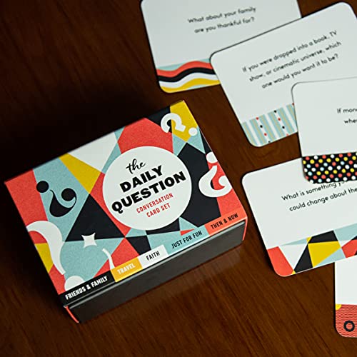 The Daily Question Conversation Card Set: 100 Meaningful Questions to Start Discussions Around the T