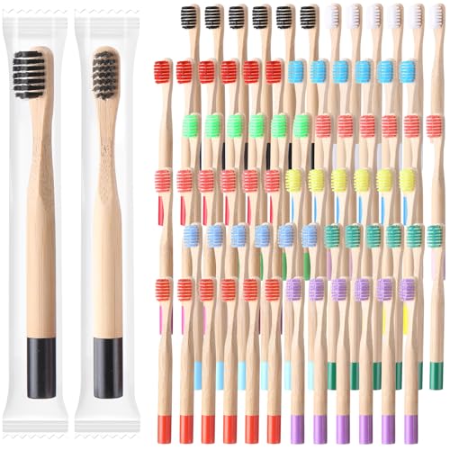 Brosses à dents en bambou enfants 14 cm pour protéger les gencives sensibles sans BPA