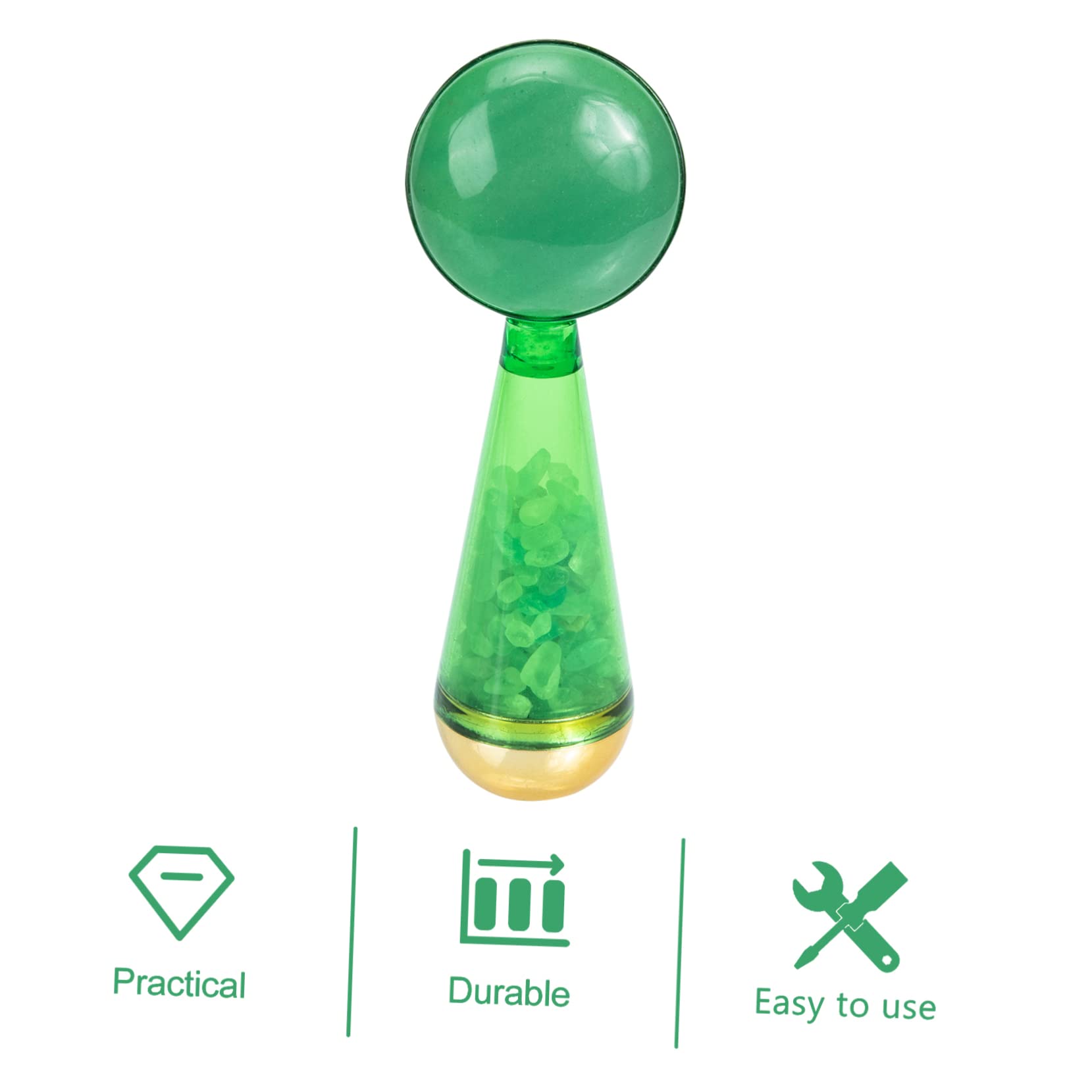 Rodillo Facial de Jade Verde, Globos de Hielo para Cuidado Piel, Portátil y Cómodo, para Uso en Casa y Viaje, Masaje Refrescante