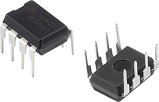 60pcs NE555 Timer IC Instruments NE555P IC Single Precision Timer 8-Pin DIP Sockets
