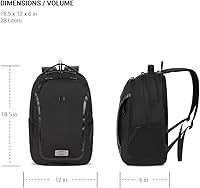 Vista 5 de SwissGear Shield Mochila para portátil, Negro
