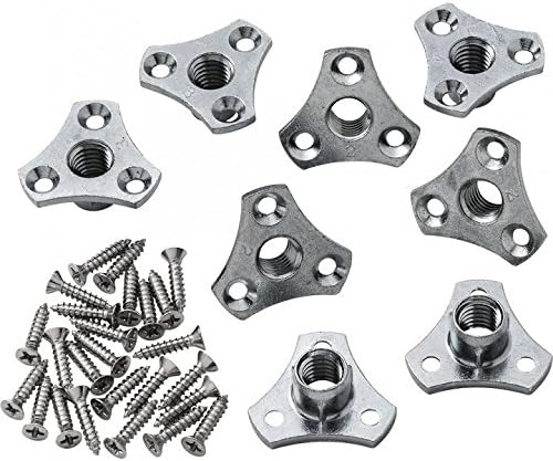 5/16-18 Screw On Flat Mounting T-Nut Plates Bolt Thread Tee Nuts (4)