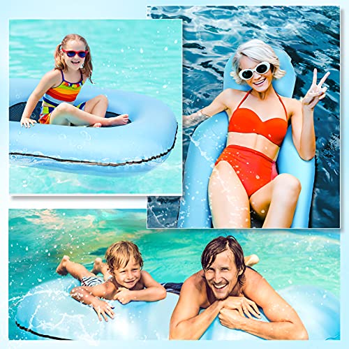 Pool Floats Adult, Inflatable Swimming Pool Floaties for Large People, Heavy Duty Water Lake Floats No Pump Required Pool Rafts Lounger Chair, Lightweight Pool Float Hammock for Lack, Swimming Pool