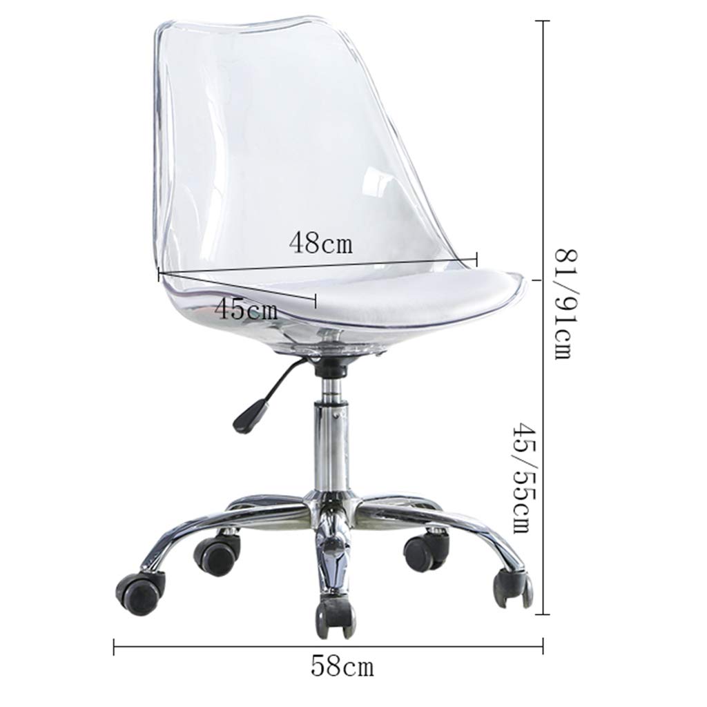 Ergonomiczne krzesło biurkowe z obrotem o 360 stopni, do domowego biura i salonu