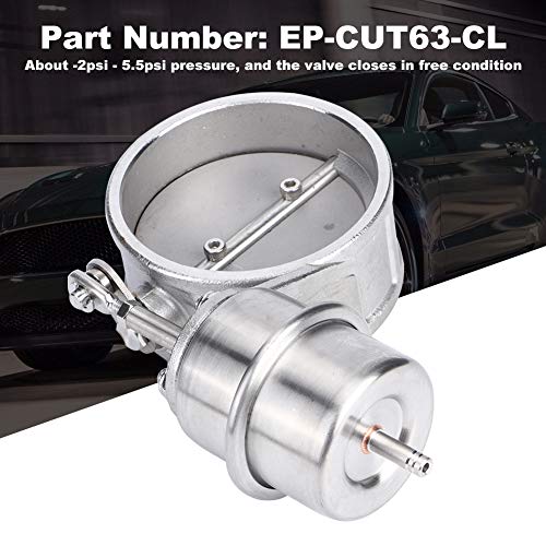 Exhaust Vacuum Valve,Akozon 2.5Inch 63Mm Open Vacuum Valve Exhaust Control Actuator M3 Ep-Cut63-Cl Fit For E30 325I 318I #TOP7
