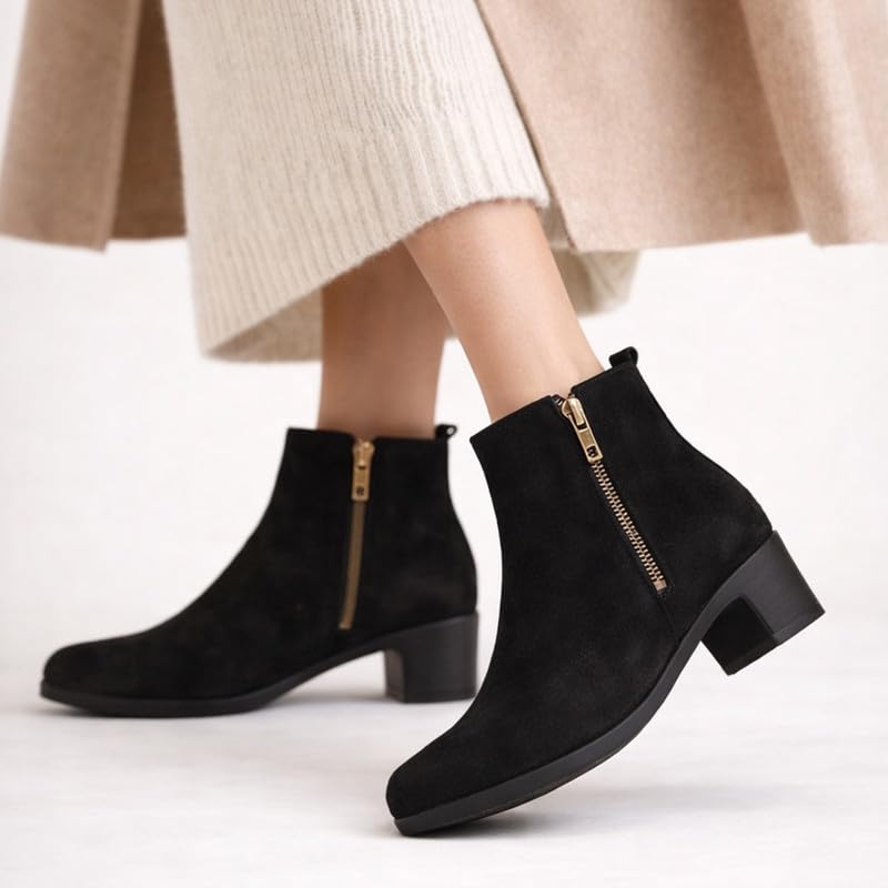 Image of FAUSTO Women Flared Heel Boots
