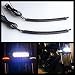 Honda Fury Dual Color White/Amber Razor Fork Mount LED Turn Signals; White Running Lights with Amber Turns - Smoked Lens