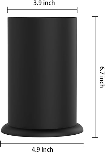 Vista 8 de MyLifeUNIT Soporte para popote para mostrador, soporte para agitadores de café de acero inoxidable, 6.7 x 4.9 pulgadas Blanco