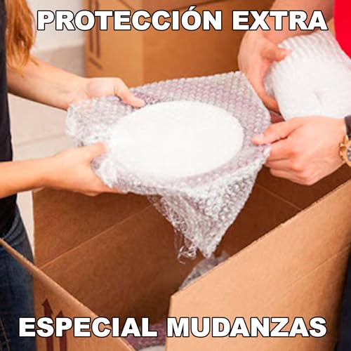 Miniatura 2 de Gms - Rollo Burbuja 50cm X 100m Cutter Precinto - Rollo Burbuja Mudanza - Rollo Burbuja Embalaje - Burbuja Mudanza, Envio Y Embalaje - Papel Burbuja 50cm X 100m Cutter Precinto