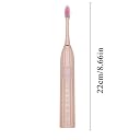 Rechargeable wellway white Electric Toothbrush with 6 Brush Heads for Adults | 5 Cleaning Modes, USB Fast Charging, 42000 VPM, 60 Days Battery Life, Travel-Friendly gallery image
