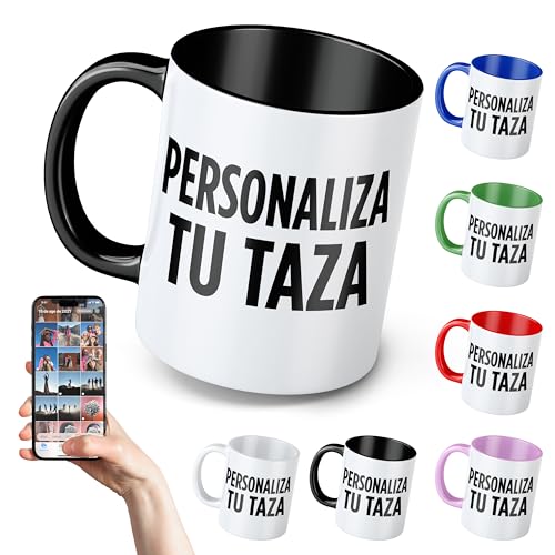LINFORMAL Taza Personalizada – Taza personalizada con foto – Regalos Originales para Hombre o Mujer – Regalo Personalizado Único – Taza Personalizable Ideal para Cumpleaños, Aniversarios o Navidad