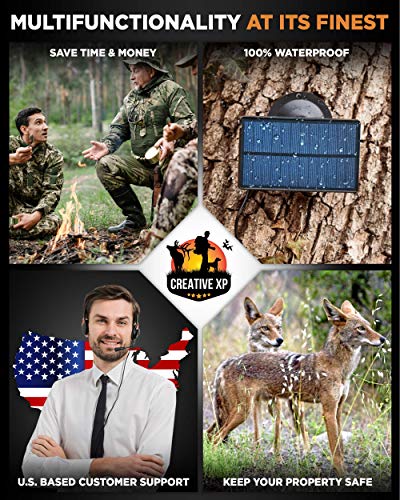 Security Metal Box 3G & 4G Cellular Trail Cameras + Trail Camera Solar Panel Kit - Protective Case For Full Hd Wild Game Camera With Night Vision For Deer Hunting, Security - Wireless Waterproof #TOP5