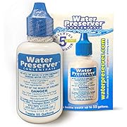 55 Gallon Water Preserver Concentrate (5 years) Water Treatment Drops - Water Treatment For Drinking Water - Mayday Emergency Drinking Water - Defiance Fuel Water - Earthquake Water, Emergency Storage